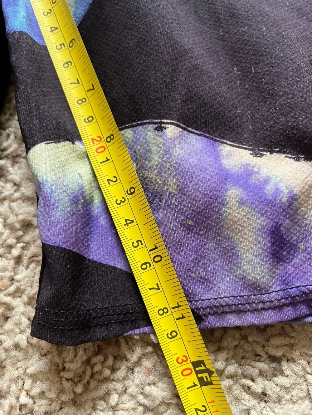 Quiksilver Men's Y2K Black Multicolor Board Shorts Size 30